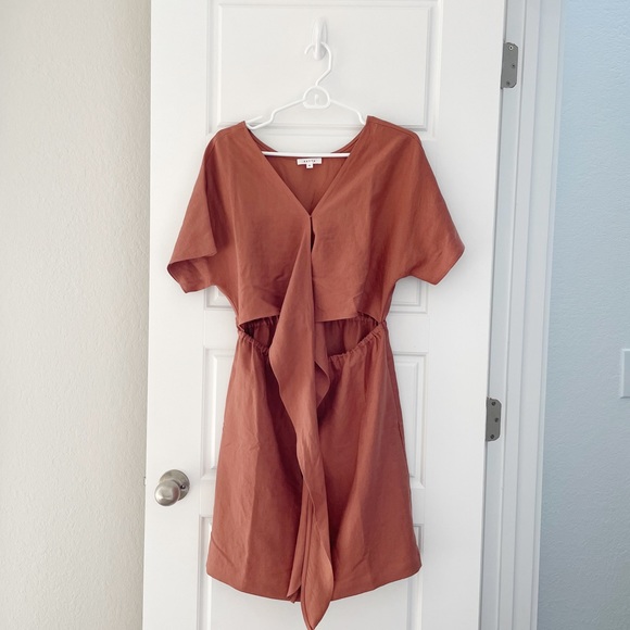 VETTA PINK LINEN DRESS - Picture 4 of 6